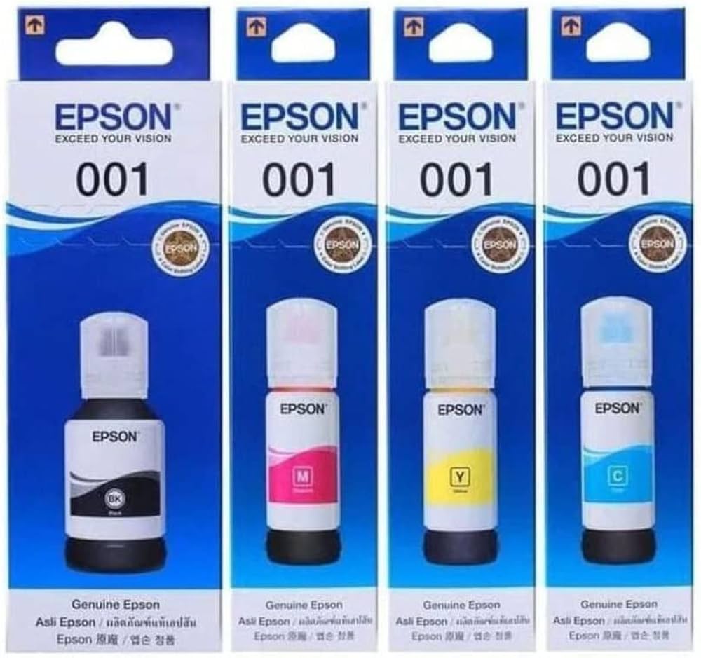 EPSON 001 PRINTER INK SET (CYAN, MAGENTA, YELLOW, BALCK