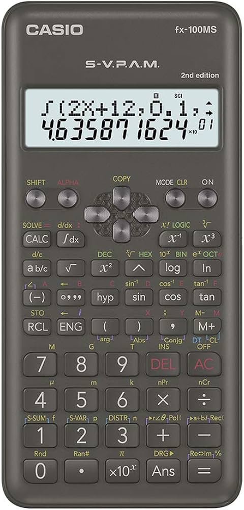 Casio FX-100MS 2nd Gen Non-Programmable Scientific Calculator