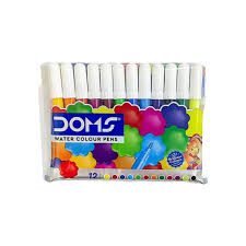 DOMS Water Colour Pens/Sketch Pens, 12 Shades