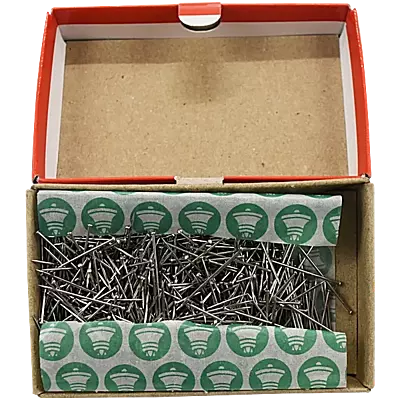 Pins - Nickel Plated Steel, Perfect Solid Head, Needle Points Pins - Nickel Plated Steel, Perfect Solid Head, Needle Points