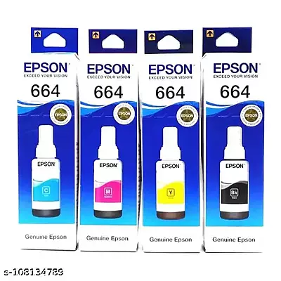 EPSON 664 PRINTER INK SET (BLACK, YELLOW, MAGENTA, CYAN)