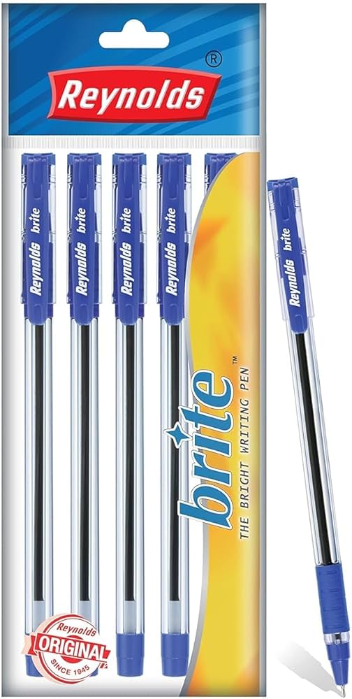 REYNOLDS BRIGHT BALL PEN (PACK OF 5) BLUE