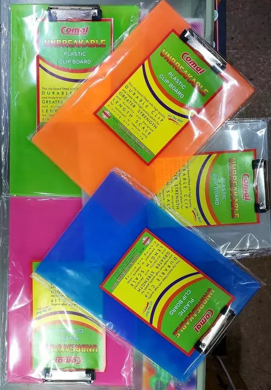 EXAM PAD PLASTIC MULTI COLOUR