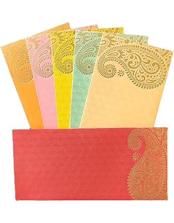 Designer Money Envelope, Shagun Envelop, Wedding, Engagement, Any Occasion Cash Gift Money Cover Pack of 25
