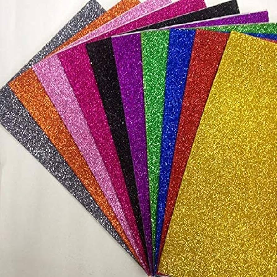 Glitter Sheets Non Adhesive (A4 Size)