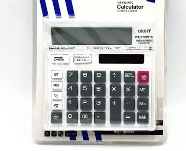 Orbit OT-512 Multicolor Basic 12-Digit Calculator