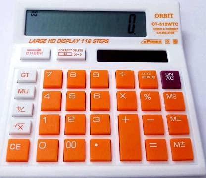 Orbit OT-512 Multicolor Basic 12-Digit Calculator