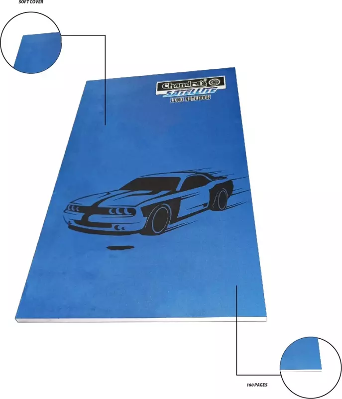 LONG NOTE BOOK HARD BIND(SATELLITE)