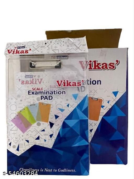 EXAM PAD PLASTIC TRANSPARENT