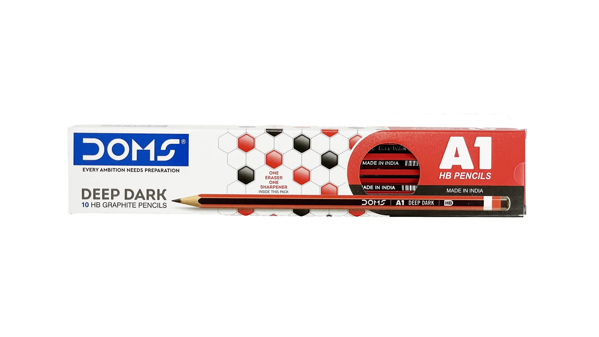 Doms A1 Deep Dark HB Graphite Pencil