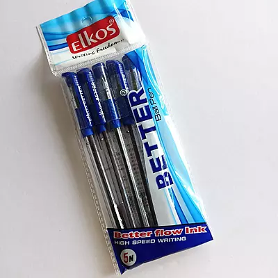 ELKOS BETTER BALL PEN (PACK OF 5) BLUE