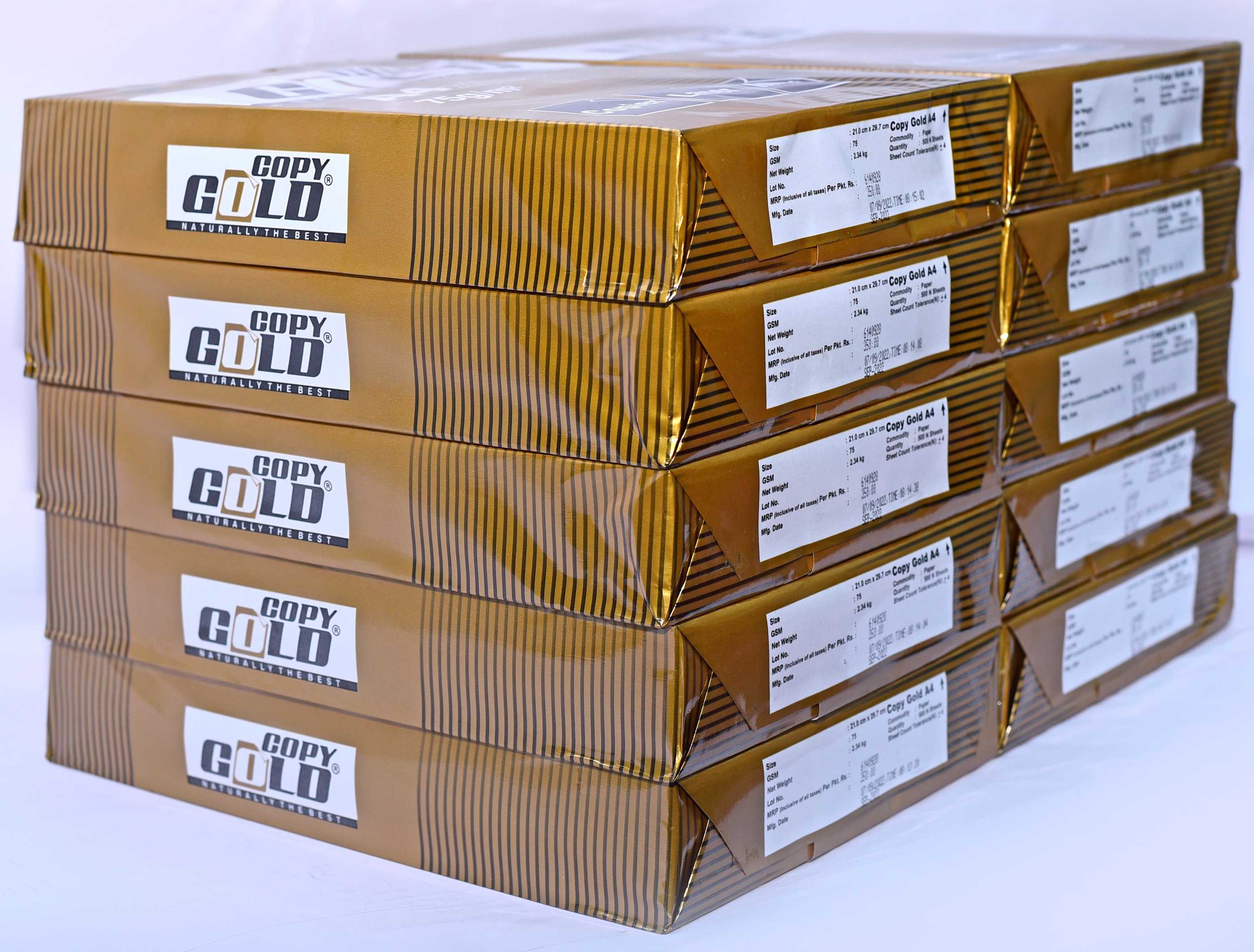 COPY GOLD 75 GSM PACK OF 10 REEMS