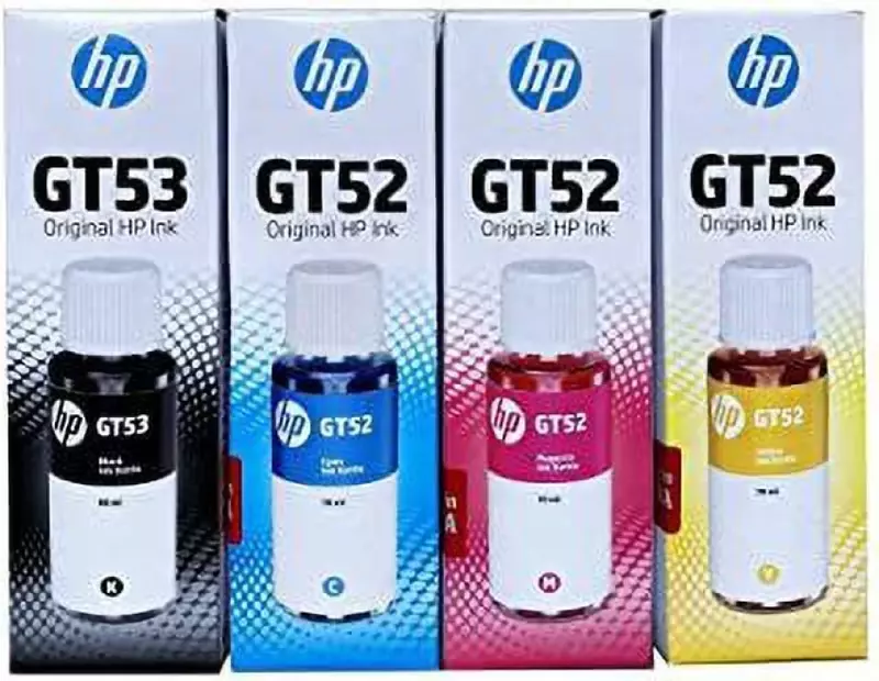 HP GT52 PRINTER INK SET (BLACK, CYAN, MAGENTA, YELLOW)