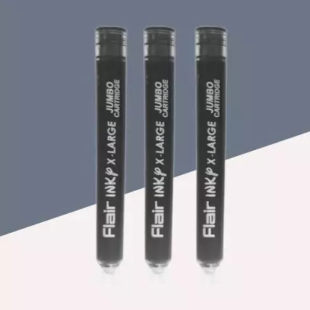 FLAIR Inky X-Large Jumbo by Ink Cartridge (Pack of 3, Ink Color - Black)