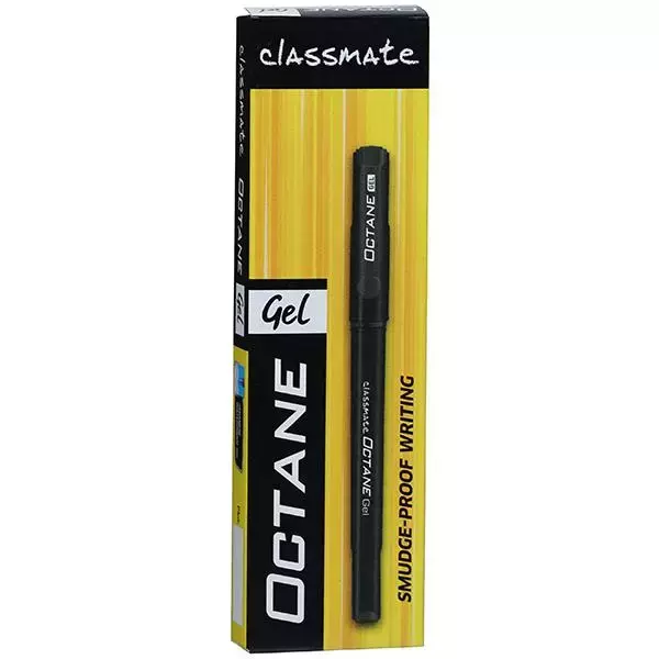 Classmate Octane- Black Gel Pens (Pack of 10)