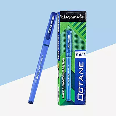 Classmate Octane- Blue Ball Pens (Pack of 10)