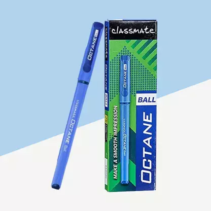 Classmate Octane- Blue Ball Pens (Pack of 10)