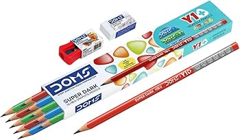 Doms Y 1 + Super Dark HB/2 Graphite Pencil